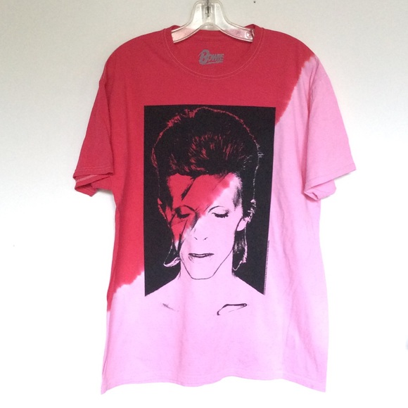 Bowie Other - David Bowie Dip Dye Tee Shirt